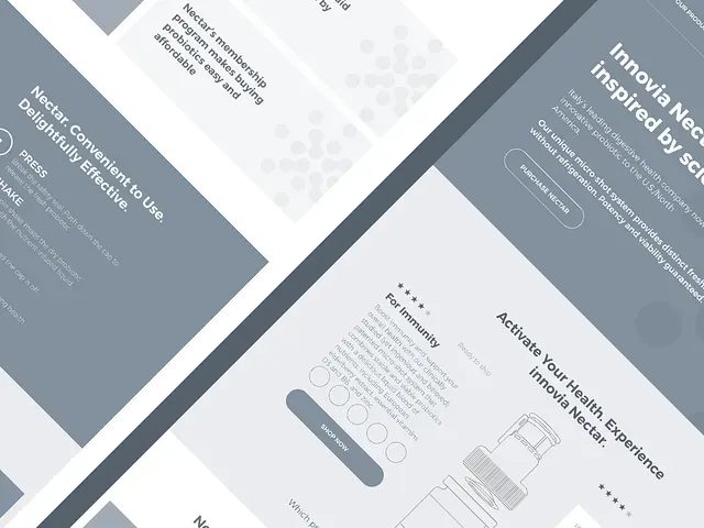 Innova Probiotic Wireframes